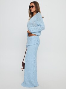 ParisG - PrPolly - Tessira Boucle Maxi Skirt Blue-8 - 3-Model-Paris-Us2.jpg