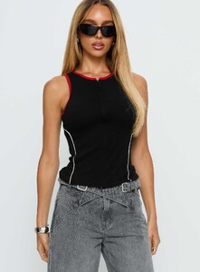 SG - PrPolly - Alyna Zip Through Knit Top Black-8 - 1-Model-Shelby-Us2.jpg