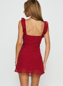 SG - PrPolly - Beacall Mini Dress Red Polka Dot-7 - 4-Model-Shelby-Us2.jpg