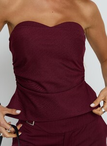 SG - PrPolly - Keighly Strapless Draped Top Berry Pinstripe-8 - 5-Model-Shelby-Us2.jpg