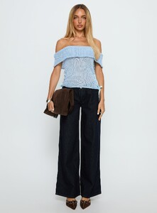 SG - PrPolly - Marisyn Tie Detail Off Shoulder Top Blue-6 - 6-Model-Shelby-Us2.jpg