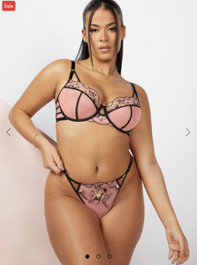 Simone tanga thong  Black Mix  Boux Avenue AU 2.png