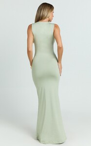 EVenz - Showpo - Alexa_Maxi_Dress_-_Plunge_Cowl_Neck_Ruched_Jersey_Dress_in_Sage_0007.jpg