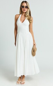 EVenz - Showpo - Athena_Maxi_Dress_-_Halter_Drop_Waist_Dress_in_White_04.jpg