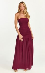 EVenz - Showpo - Cardi_Maxi_Dress_-_Strapless_Ruched_Mesh_High_Leg_Split_Dress_in_Wine_3.jpg