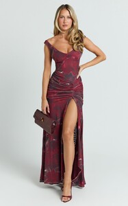 EVenz - Showpo - Demetria_Midi_Dress_-_Floral_Mesh_Printed_Bodycon_Dress_in_Burgundy_Rose_2.jpg