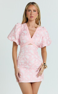 EVenz - Showpo - Diana_Mini_Dress_-_Jacquard_Short_Sleeve_Cut_Out_Dress_in_Light_Pink_4.jpg