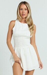 EVenz - Showpo - Fhelley_Mini_Dress_-_Shirred_Waist_Dress_in_White_003.jpg
