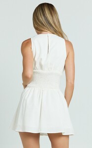 EVenz - Showpo - Fhelley_Mini_Dress_-_Shirred_Waist_Dress_in_White_009.jpg