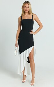 EllaA - Cera_Maxi_Dress_-_Asymmetrical_Contrast_Frill_Hem_Dress_in_Black___White__03.jpg