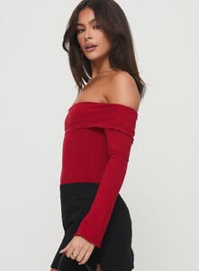 OPhillips - PrPolly - Afterglow Off The Shoulder Bodysuit Burgundy-7 - 3-Model-Olivia-Us2.jpg