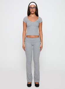 OPhillips - PrPolly - Lovely Day V Neck Top Grey Marle-8 - 6-Model-Olivia-Us2.jpg