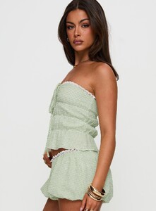 OPhillips - PrPolly - Short And Sweet Strapless Top Green Check-9 - 3-Model-Olivia-Us2.jpg