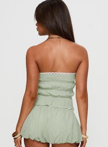 OPhillips - PrPolly - Short And Sweet Strapless Top Green Check-9 - 4-Model-Olivia-Us2.jpg