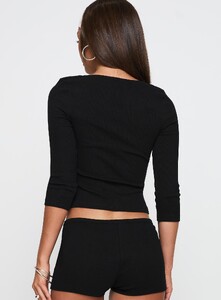 OPhillips - PrPolly - So American Rib 3_4 Sleeve Top Black-8 - 4-Model-Olivia-Us2.jpg