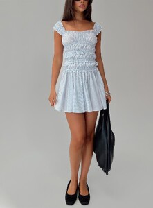 OPhillips - PrPolly - Wonderlust Shirred Mini Dress Blue Stripe-8 - 7-Model-Olivia-Us2.jpg