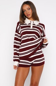 ParisG - WFox - It's Ok, I'm Ok Knit Shorts Wine Stripe_Capture-199_104cfbab-089c-457f-8a95-2d495f939e25.jpg