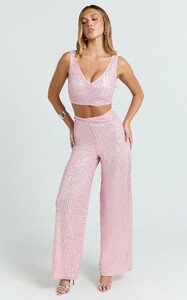 YasminC - Showpo - Abela_Two_Piece_Set_-_Crop_Top_and_Wide_Leg_Pants_Set_in_Pink_Sequin_2.jpg