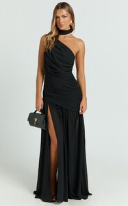 YasminC - Showpo - Enya_Maxi_Dress_-_One_Shoulder_Neck_Tie_Ruched_High_Split_Dress_in_Black_1.jpg