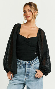 YasminC - Showpo - Lunara_Bodysuit_-_Textured_Ballon_Sleeve_Bodysuit_in_Black__0004.jpg