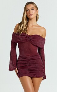 YasminC - Showpo - Rumi_Mini_Dress_-_Glitter_Tulle_Off_Shoulder_Ruched_Dress_in_Wine_4.jpg
