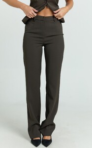 EVenz - Showpo - Lorena_Pants_-_Low_Rise_Slim_Straight_Leg_Pants_in_Dark_Brown_5.jpg