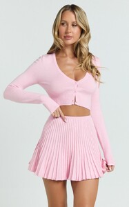 EVenz - Showpo - Naomi_Two_Piece_Set_-_Contrast_Knit_Button_Up_Long_Sleeve_And_Pleated_Mini_Skirt_in_Plain_Baby_Pink_4.jpg