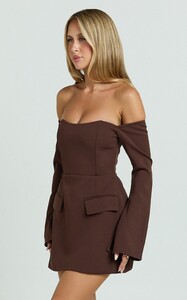EVenz - Showpo - Nettie_Mini_Dress_-_Off_Shoulder_Longsleeve_Fit_and_Flare_Dress_in_Chocolate_8.jpg