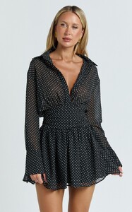 EVenz - Showpo - Valerie_Mini_Dress_-_Collared_Long_Sleeve_Corset_Waist_Shirt_Dress_in_Black_Polka_Dot_4.jpg