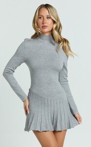 EVenz - Showpo - Zuri_Mini_Dress_-_High_Neck_Long_Sleeve_Drop_Waist_Pleat_Skirt_Knit_Dress_in_Grey_5.jpg